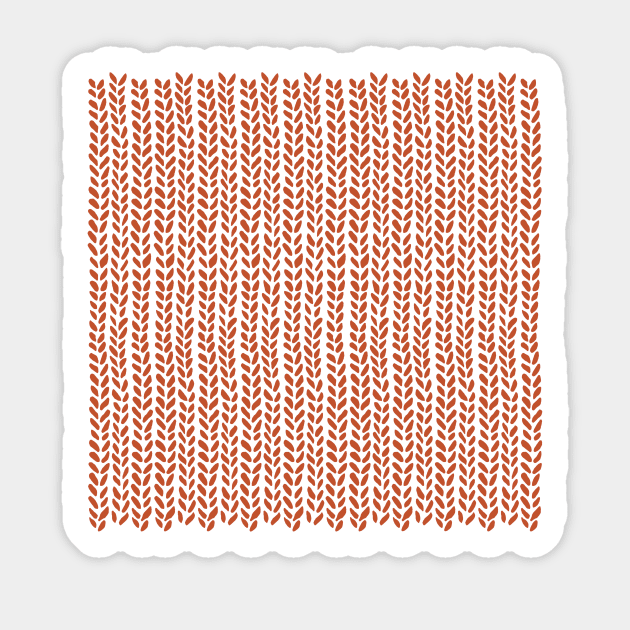 Knit Wave Rust Sticker by ProjectM